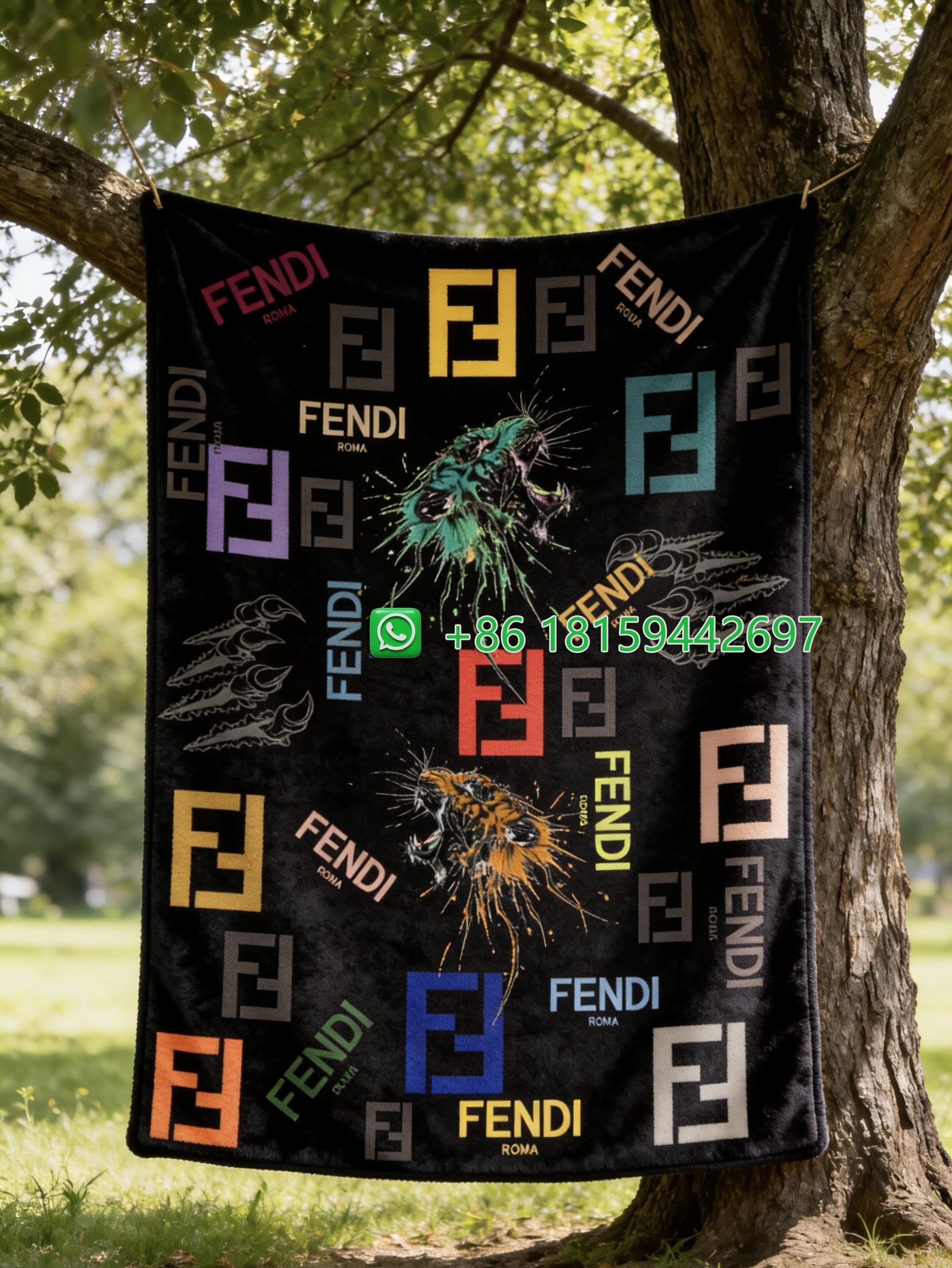 Fendi Throw Blankets